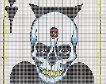 COUNTED CROSS_STITCH kit. The Ace of Skulls