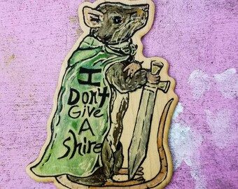 Don't Give A Shire Rude Nerd Sticker
