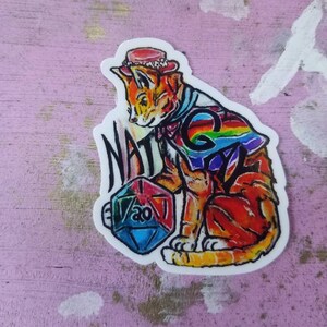 Nat 20 Gay DnD sticker