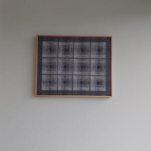 Textile Wall Art Framed / Geometric Textile / Modern Textile/Wall Hanging decoration/Picture Walls/Handmade deco/Home decor/macrame wall art