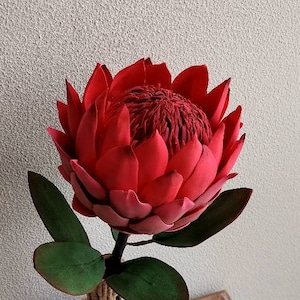 King Protea/Flower Protea/Weding flower/Foam Flower/Christmas flower/Centrepiece/ Decoration Ornament/Red color/Gift.