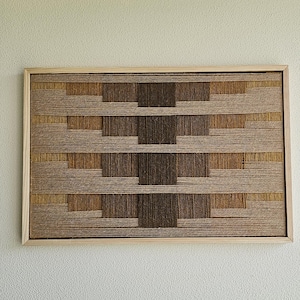 Modern macrame/Fiber Art Wall Hanging /veaving/Contemporary Wall Decoration/Handmade/Natural woolRope/Gift/