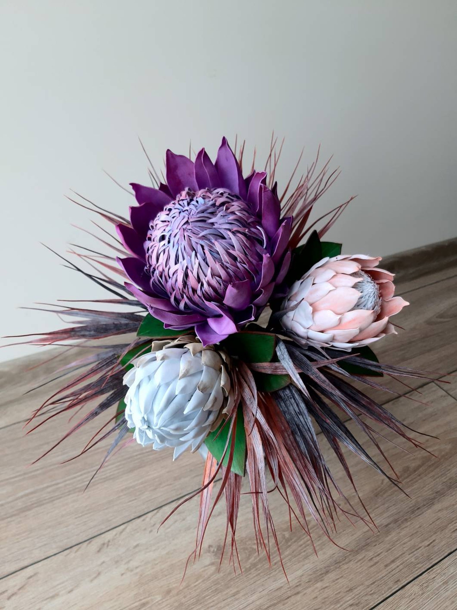 Protea Bouquet/king Protea /handmade Large Protea/flower Etsy