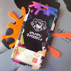 Splatoon 3 Salmon Run Grizzco ID Card Holder with Lanyard & Enamel Pin image 4