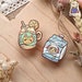Animal Crossing Enamel Pin | Cute Kawaii Food Dom Ice Cream Juice Coolish Tangy Iced Tea Drink Rose Gold Pin 