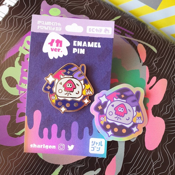Splatoon 2 Ikagotchi Toy Enamel Pin Etsy
