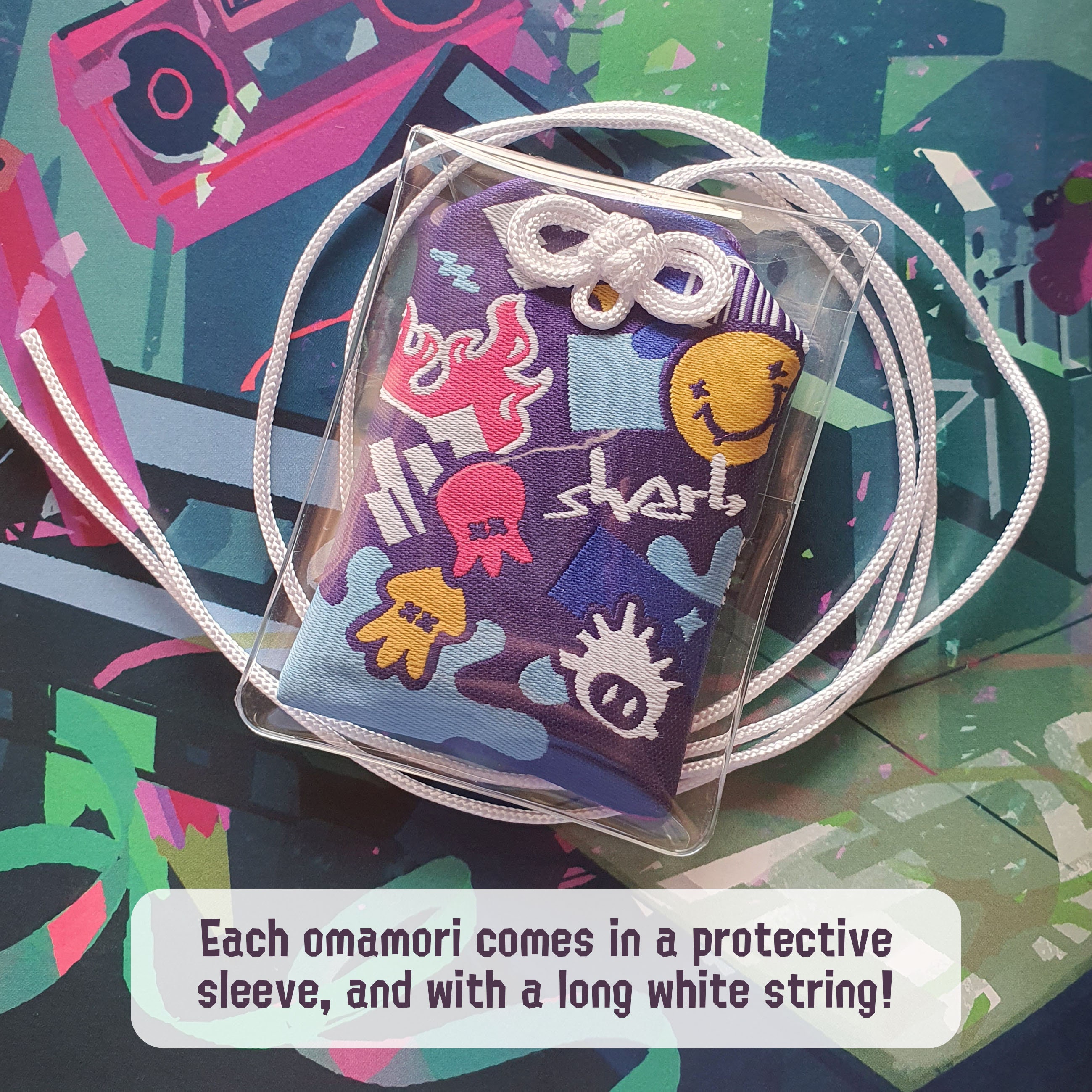 Splatoon Cloth Splatoon 3 Stable Connection Omamori Embroidered Fabric Lucky Charm - Etsy