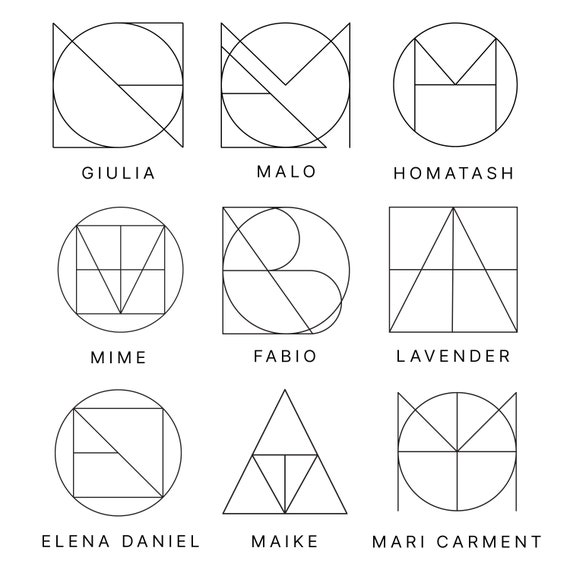 Custom Name Logo Design, Couples Monogram, Minimalist Tattoo (Digital Files)