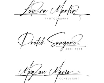 Custom Signature Logo Christmas Gift - Handwritten Name Digital Design