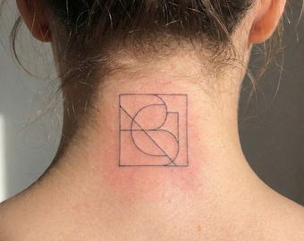 Custom Couples Monogram Tattoo Design | Personalized Name Logo Minimalist | Digital Download Instant