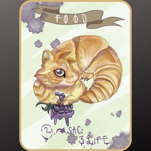 Food Token // MTG // Croissant Dragon