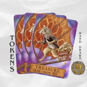 3× Treasure Token | MTG | Treasure Planet Art