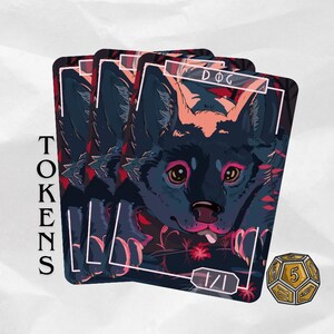 Dog Token for MTG – Custom 1/1 White Creature | Magic Commander Accessory | Cute Card Proxy