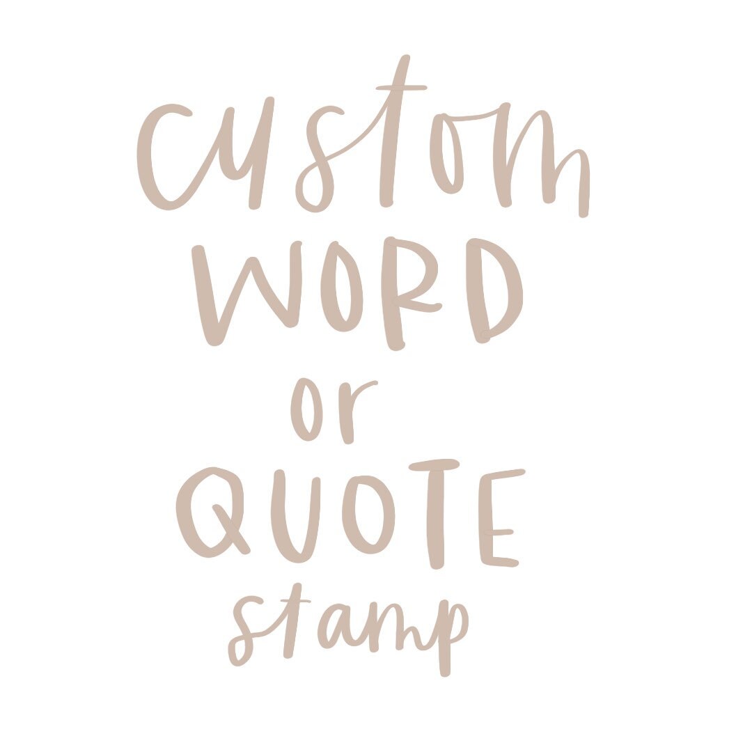 Custom Word or Quote Stamp/word Stamp/design Stamp/rubber - Etsy