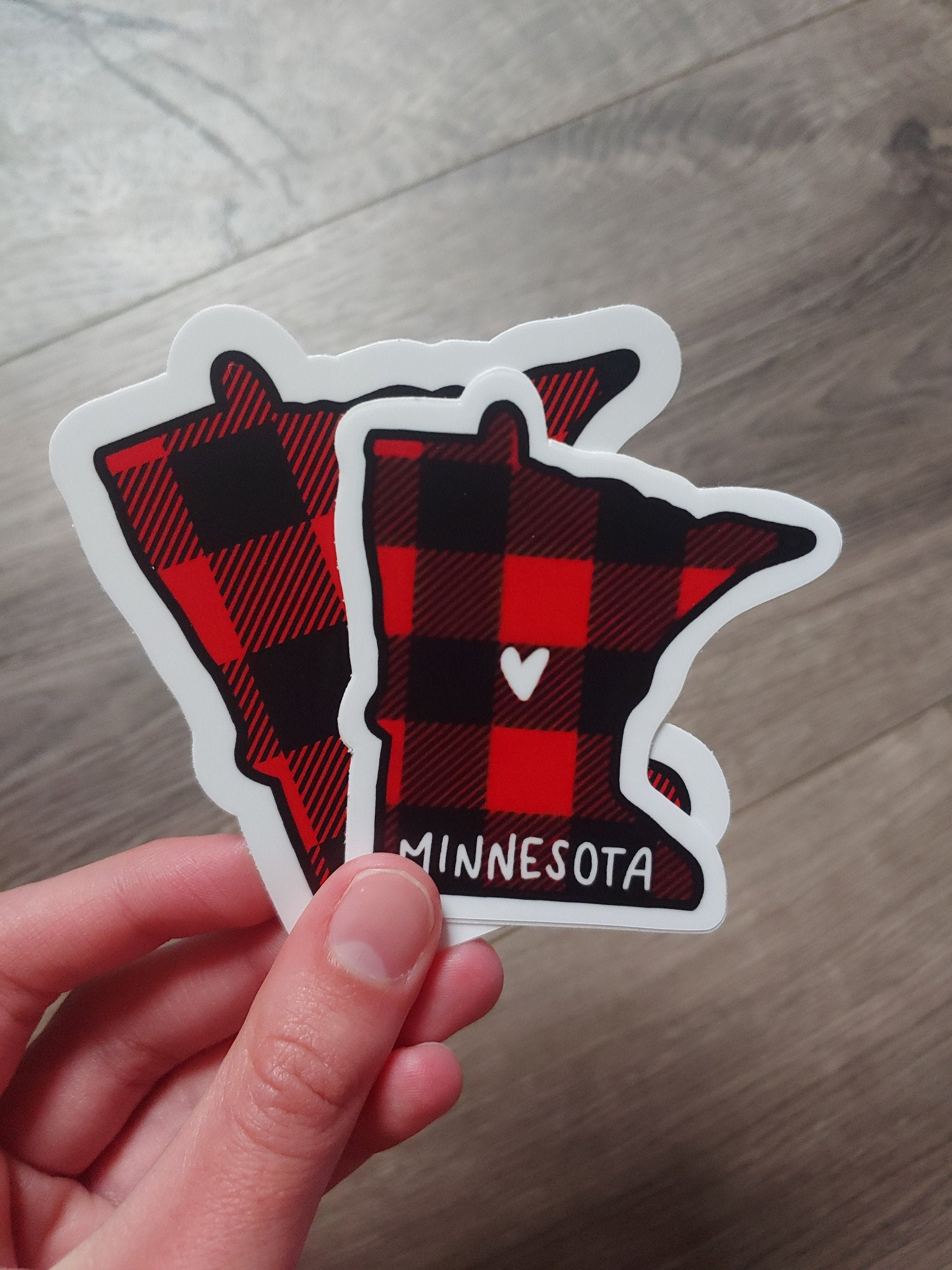Download Plaid Minnesota Sticker Stickers Sticker Mn Sticker Plaid Etsy