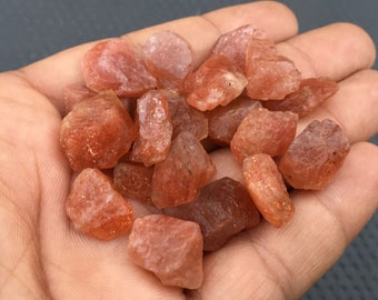 SUNSTONE ROUGH LUCKY A One Quality 100/% Natural Loose Gemstone Top Quality Rough 4 Pieces Lot