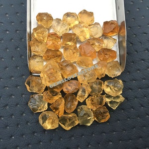 50 Pieces Natural Citrine Stone Raw Size 6-8 MM Citrine Rough Healing crystal stones,Loose citrine, Making Jewelry Citrine Wholesale Raw