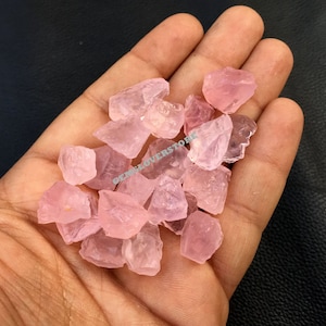 10 Stück natürliches Rosa Rough, Größe 14- 16 MM Super Qualität Rosenquarz Edelstein Rough, Rosa Rosenquarz Kristalle Raw, Healing Crystal Stones