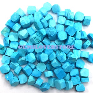 Loose Gemstone Raw Size 8-10 MM Turquoise, 25 Piece Symbol Of Good Luck Raw Blue Turquoise, Healing Crystals Raw, Best Quality Turquoise Raw