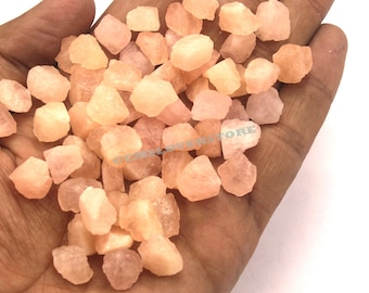 25 Natural Morganite Rough Gemstones: Untreated Pink Crystals (10-12 MM)