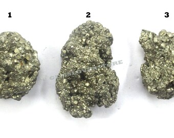 Raw Pyrite Cluster: Natural Iron Stone, High Energy Mineral