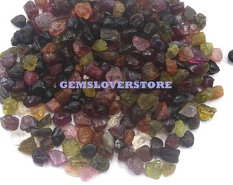 50 Natural Multi Sapphire Rough Gems: Untreated Tiny Raw Stones (4-6 MM)