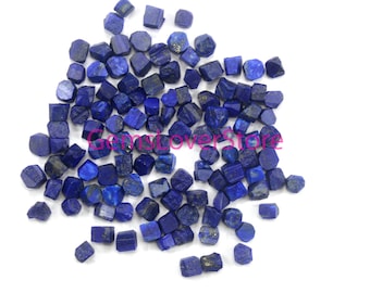 天然ラピスラズリ原石50個：穴あけ加工なしの宝石（6～8mm） - Etsy 日本