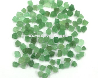 50 Pieces Green Strawberry Quartz Gemstone, Size 4-6 MM Untreated Loose Natural Green Strawberry Quartz Raw, Green quartz Strawberry Raw,