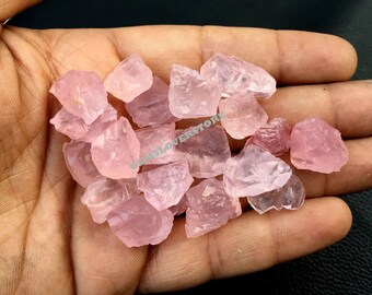 ローズクォーツ原石10個：天然ピンク宝石原石（12～16mm） - Etsy 日本
