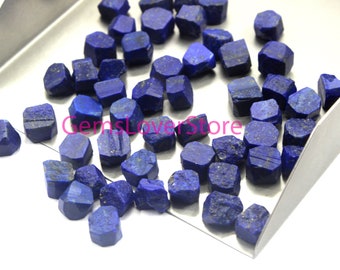 天然ラピスラズリ原石50個：穴あけ加工なしの宝石（6～8mm） - Etsy 日本