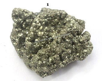 Druzy Iron Pyrite Cluster: Natural Gemstone Crystal, Reiki Grid Stone