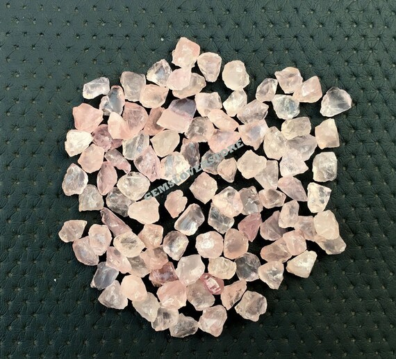 ピンクローズクォーツ原石25個：天然宝石結晶（8～10mm） - Etsy 日本