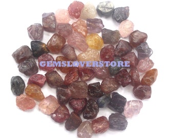 15 AAA Grade Multi Sapphire Rough Crystals: 6-8 mm Raw Gemstones