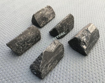 Raw Black Tourmaline Quartz: Natural Crystal Log (35x60-45x70 MM)