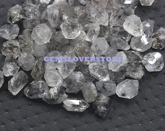 Raw Herkimer Diamond Quartz: 25 Untreated Crystals (10-12mm)