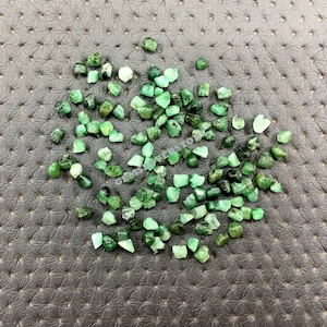 50 Pieces Emerald 2-4 MM Raw, Natural Green Emerald Gemstone, May Birthstone Emerald Rough , Making Emerald Jewelry Rough, Birthstone Raw