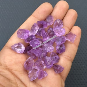 25 Pieces Gemstone Rough, Size 10-12  MM Natural Pink Amethyst Gemstone, Pink Amethyst Rough, Pink Quartz Amethyst,Undrilled Loose Gemstone