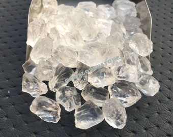 10 ruwe bergkristalkristallen: onbehandelde losse edelsteen (14-16 mm)