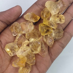 5 Pieces Yellow Citrine Raw Size 20-24 MM Natural Citrine Cluster Raw Healing crystal stones,Loose citrine,rough citrine For Jewelry Making