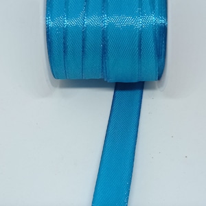 Ruban bleu turquoise, rose ou violet satiné environ 8 mètres 1.4cm large