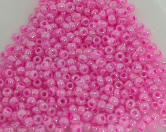 Glasperlen, Größe 2,5 mm, rosa