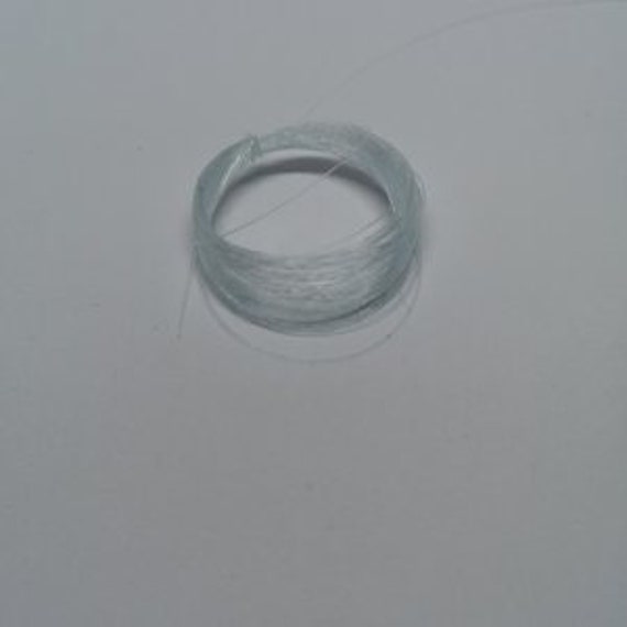 Fil de nylon, fil de pèche 6 mètres 0.18mm pour création de bijoux