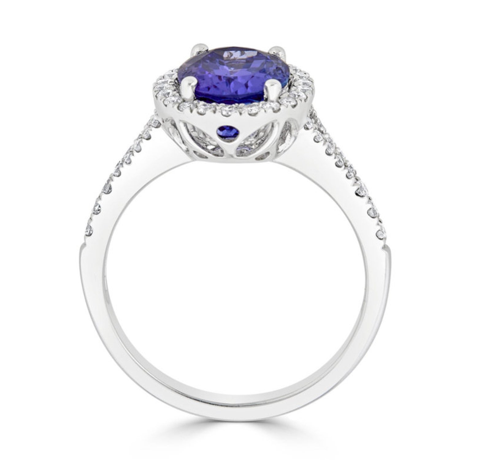 Tanzanite Ring Beautiful Oval Cut Tanzanite Fine Tanzanite Etsy UK