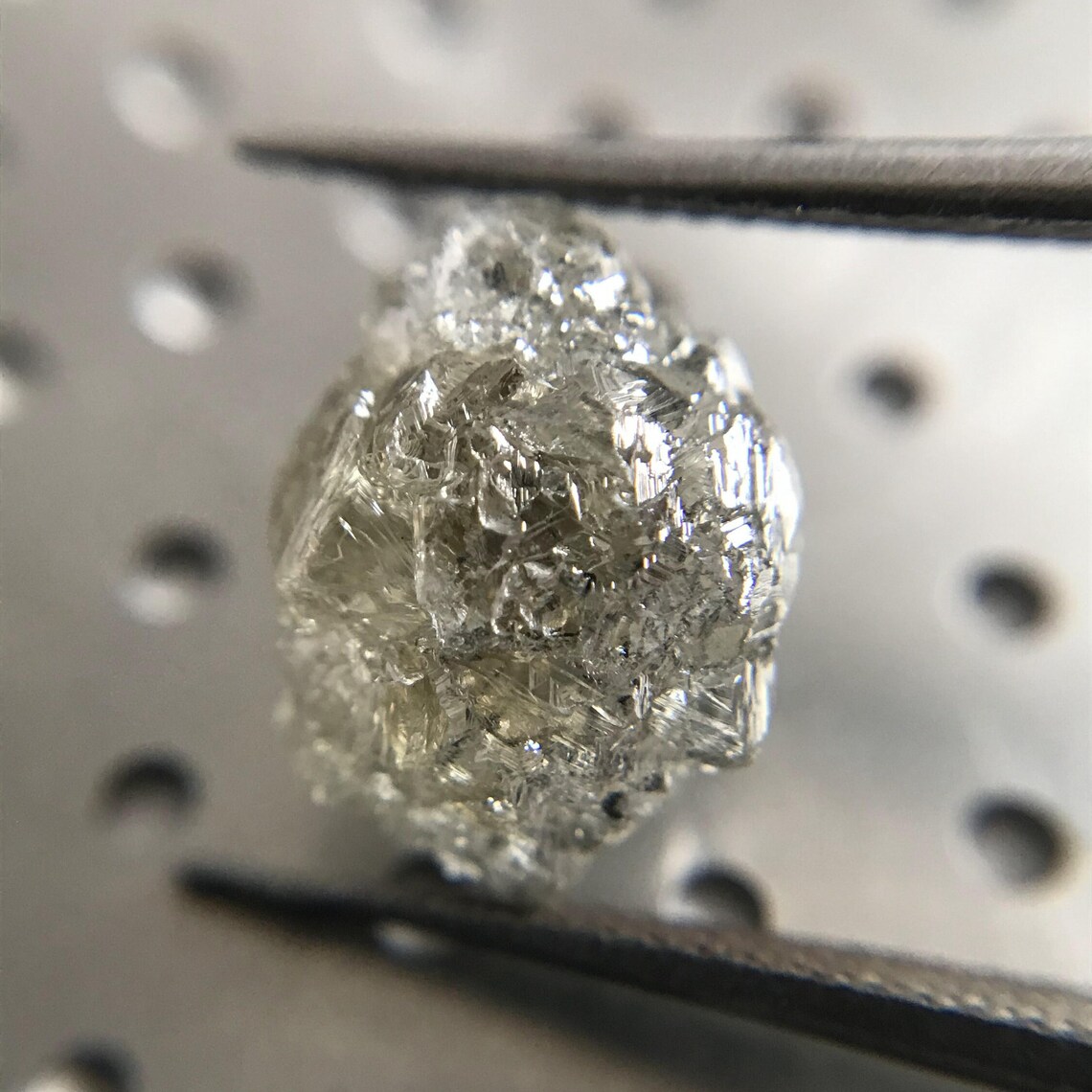 4.11ct Icy Champagne Salt and Pepper Diamond Uncut Diamond Raw Etsy