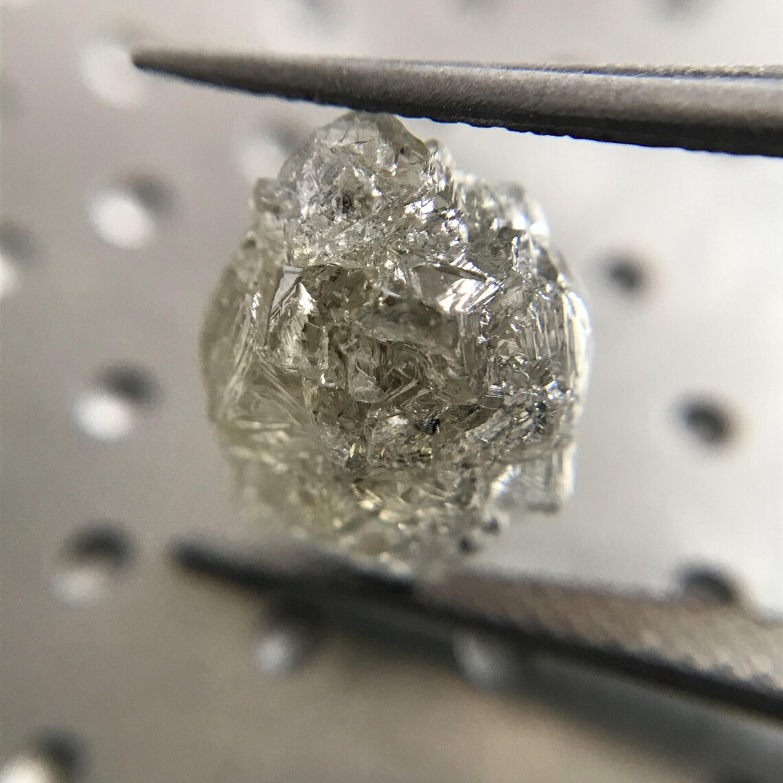 4.11ct Icy Champagne Salt and Pepper Diamond Uncut Diamond Raw Etsy