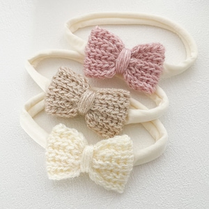 Twinkle Crochet Headband,  Hair bows, Crochet headband, Newborn headband, gift for her, Gift Newborn