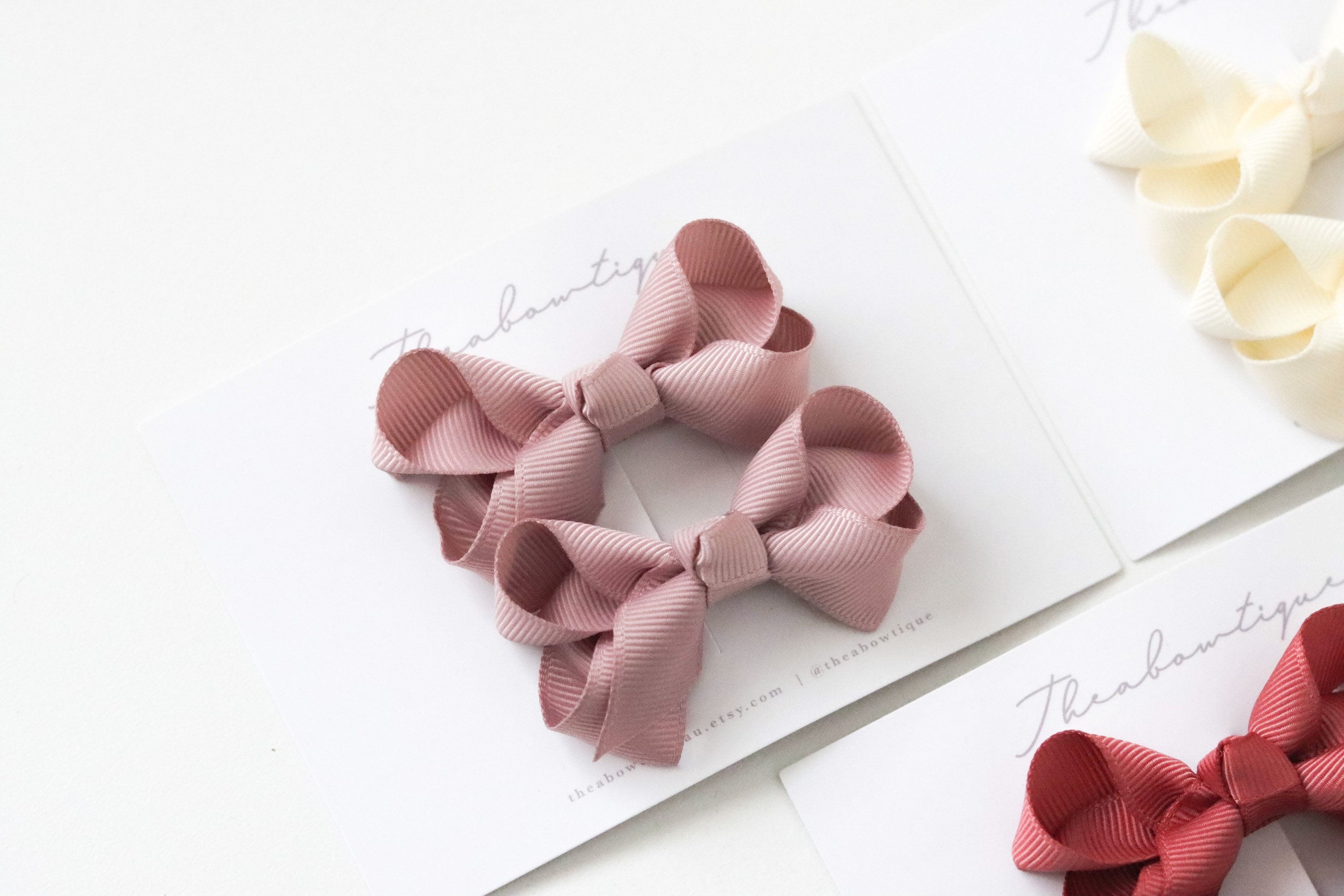 Fermacapelli Bambini 23 Pezzi - Fiocchi In Gros Grain Per Neonati