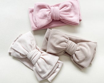 Topknot Big Baby Bow, Oversized Double Layer Baby Bow, Pre-tied Big Baby Bow, Big Baby Bow, Oversized Baby Bows, Gift Newborn