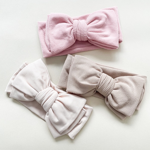Topknot Big Baby Bow, Oversized Double Layer Baby Bow, Pre-tied Big Baby Bow, Big Baby Bow, Oversized Baby Bows, Gift Newborn