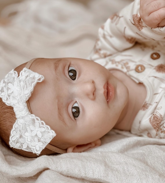 Hair Bows Nylon Infant Headbands Baby Girl Bows 6pcs Baby Nylon